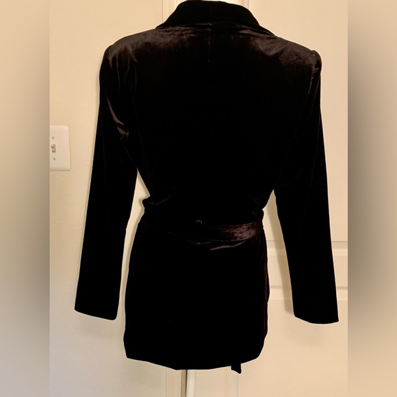 INC International Concept Petite Velvet Wrap Jacket - Picture 2 of 6